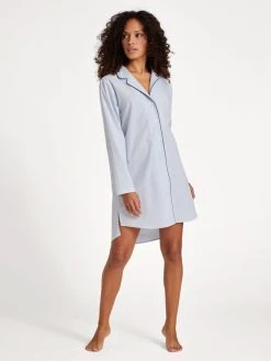 Seidensticker Loungewear Langarm-Nachthemd, Durchgeknöpft