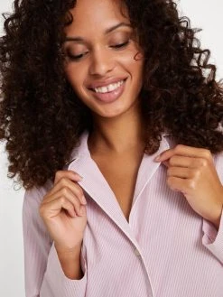 Seidensticker Loungewear Langarm-Nachthemd, Durchgeknöpft -Leggings Shop Seidensticker F1 Loungewear Langarm Nachthemd durchgeknoepft rosa 500042 42 2