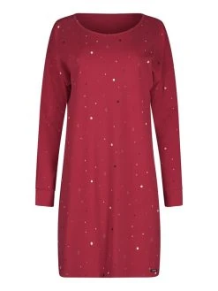 Every Night In Skiny Langarm-Nachthemd -Leggings Shop Skiny Every Night In Skiny 03 Langarm Sleepshirt rot 080766 S327 3