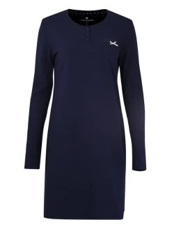 Tom Tailor Nightwear Langarm-Nachthemd -Leggings Shop Tom Tailor Nightwear Langarm Nachthemd blau 60021 6061 0630 1625123344