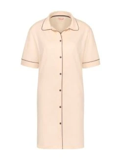 Triumph Boyfriend Kurzarm-Nachthemd, Durchgeknöpft