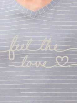 Triumph Lounge-Me Cotton Nachthemd Mit Brustprint, Länge 90cm 6 Triumph Lounge-Me Cotton Nachthemd Mit Brustprint, Länge 90cm -Leggings Shop Triumph Lounge Me Cotton 3 4 Arm Nachthemd Laenge 90cm grau 10213391 M032 2