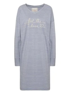 Triumph Lounge-Me Cotton Nachthemd Mit Brustprint, Länge 90cm 7 Triumph Lounge-Me Cotton Nachthemd Mit Brustprint, Länge 90cm -Leggings Shop Triumph Lounge Me Cotton 3 4 Arm Nachthemd Laenge 90cm grau 10213391 M032 3