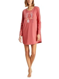 Triumph Lounge-Me Cotton Langarm-Nachthemd, Länge 90cm -Leggings Shop Triumph Lounge Me Cotton Langarm Nachthemd Laenge 90cm rosa 10209560 M020 3